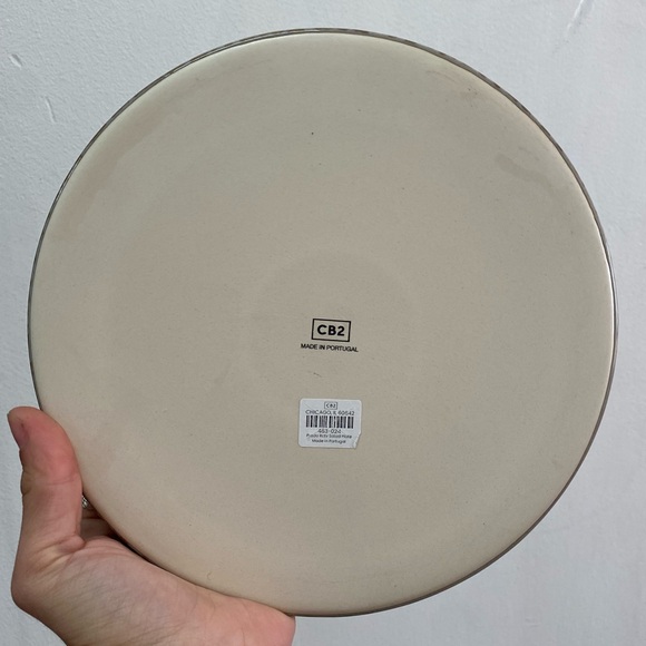 CB2 Prado Tan Brown Salad Plate w Reactive Glaze Stoneware Organic Minimal - Picture 3 of 3